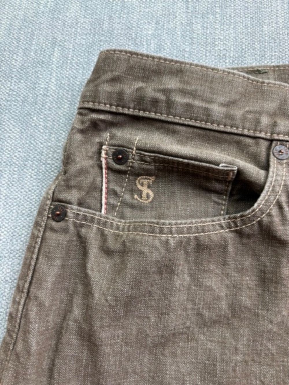 Todd Snyder Japanese Selvedge jeans in whiskey, size 33x32 - Picture 7 of 9